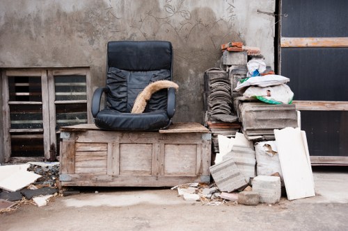 Household skip placement in a residential area of Euston
